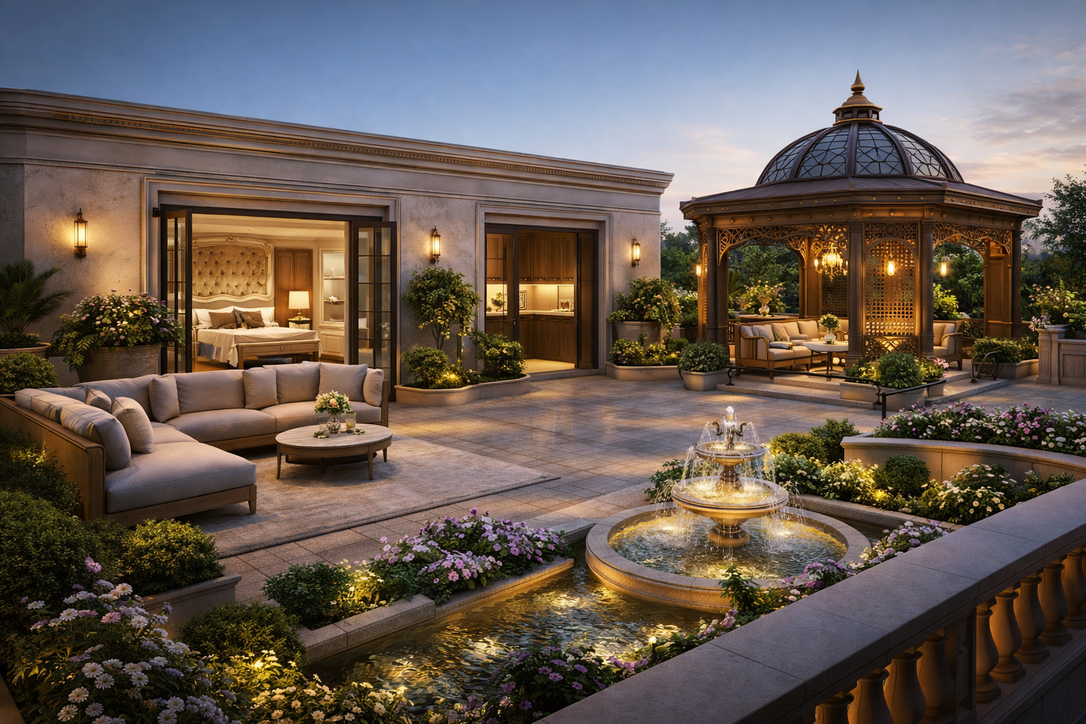 Golden Leaf landscape area